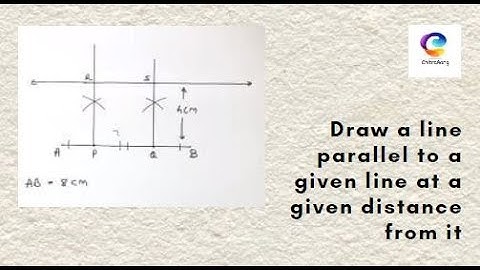 #2 Intermediate -Plane Geometry | Draw parallel line at given distance | ChitraRang Fine Art Academy