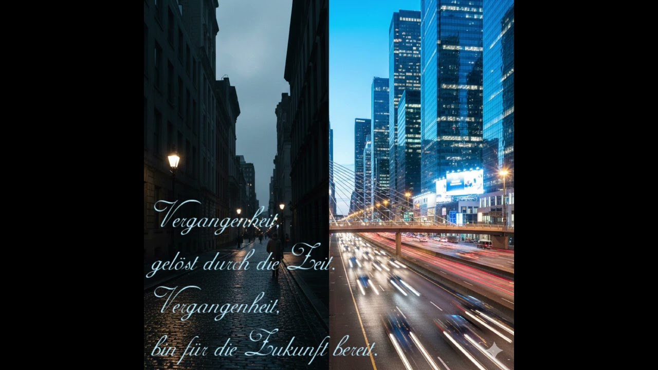 Vergangenheit gelöst durch die Zeit, Vergangenheit bin für die Zukunft bereit 