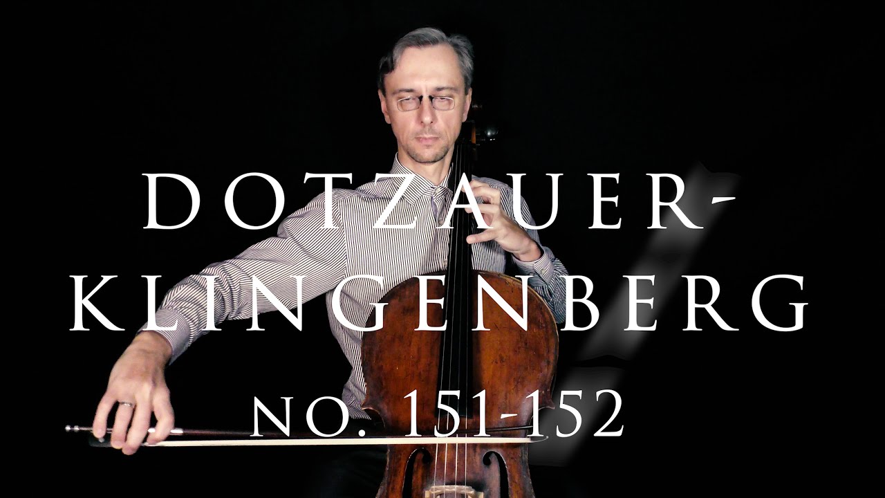 Dotzauer-Klingenberg Metodo para Violoncelo No.151 and 152 | Second Position