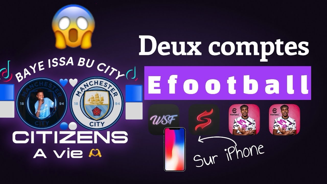 Astuces : comment avoir 2 comptes efootball sur iPhone avec Scarlet 😱