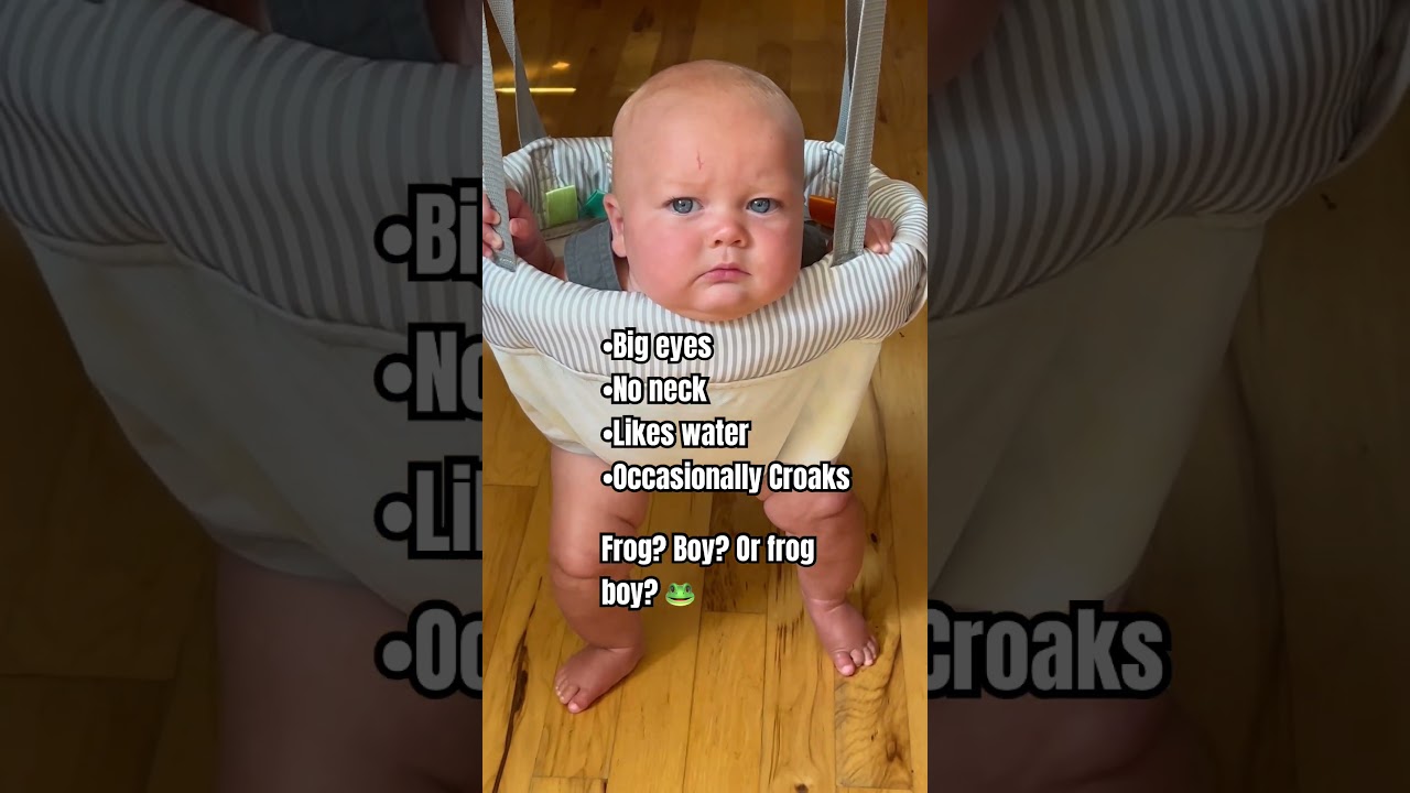 Ok but for real, when is my baby going to grow a neck? 😂 