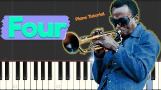 Miles Davis - Four - Jazz Piano Tutorial