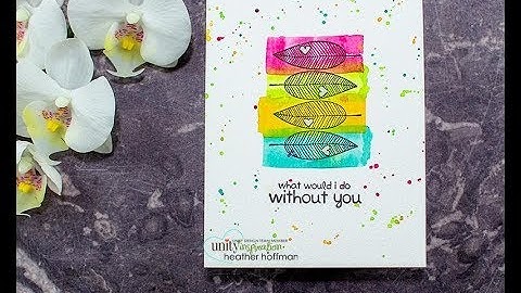 Unity Quick Tip: Glossy Resist + Watercolor Stripes