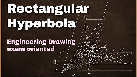 Rectangular Hyperbola | Hyperbola | Engineering Drawing | Hyperbola By Rectangle Method |