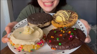 CRUMBL COOKIE OF THE WEEK ASMR EATING *WEEK 1/6-1/12*