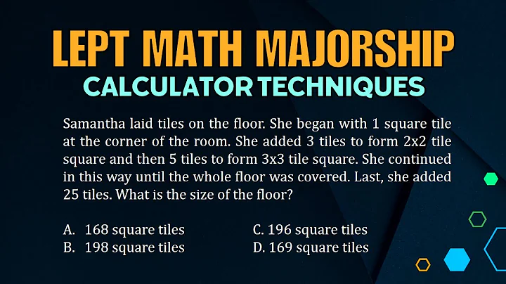 LEPT MATH MAJORSHIP REVIEWER | CALCULATOR TECHNIQUES | PAST BOARD PROBLEM | ARITHMETIC PROGRESSION