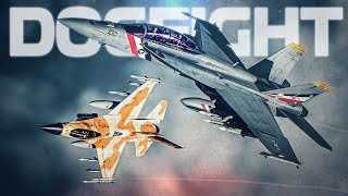 Navy Vs Air Force | F/A18F Super Hornet Vs F16C Viper | Digital Combat Simulator | DCS |