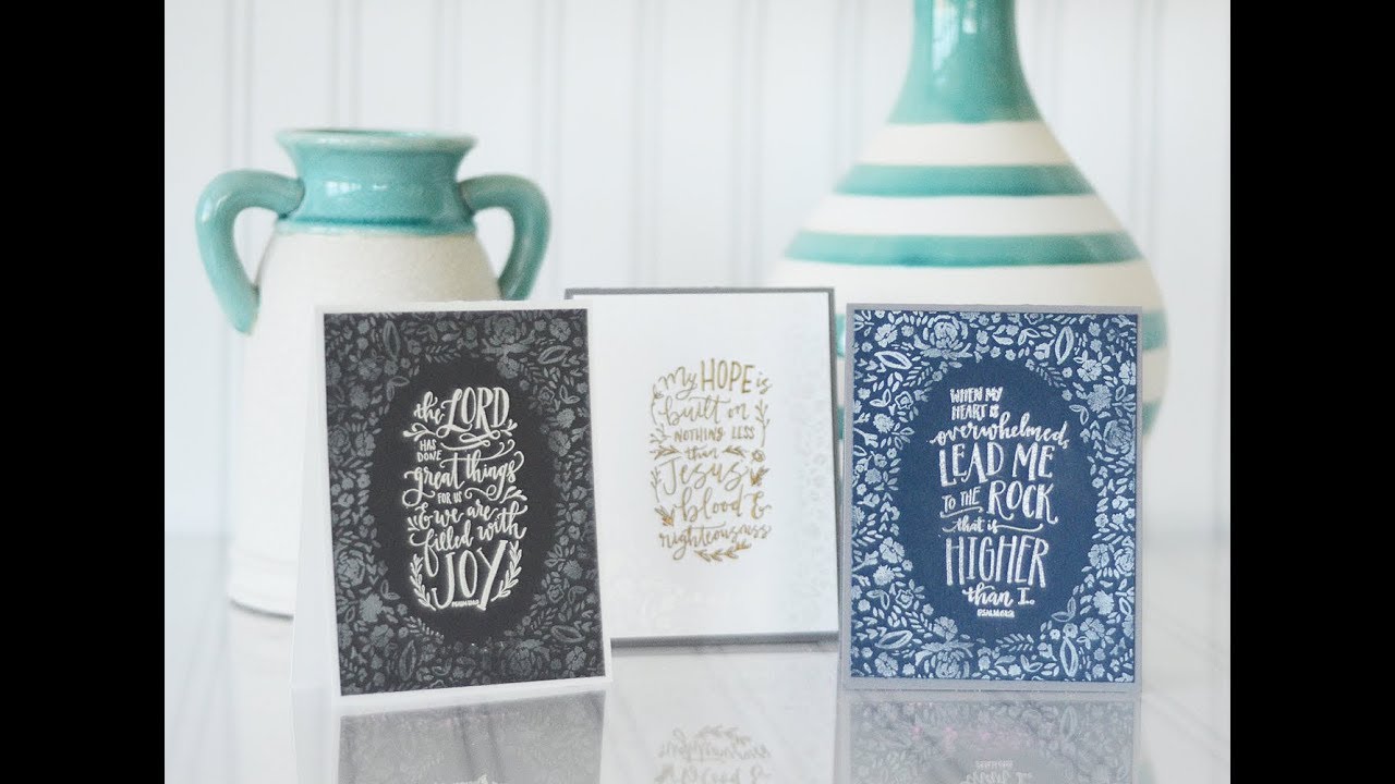 How to Use Embossing Powder to Create Beautiful Cards YouTube