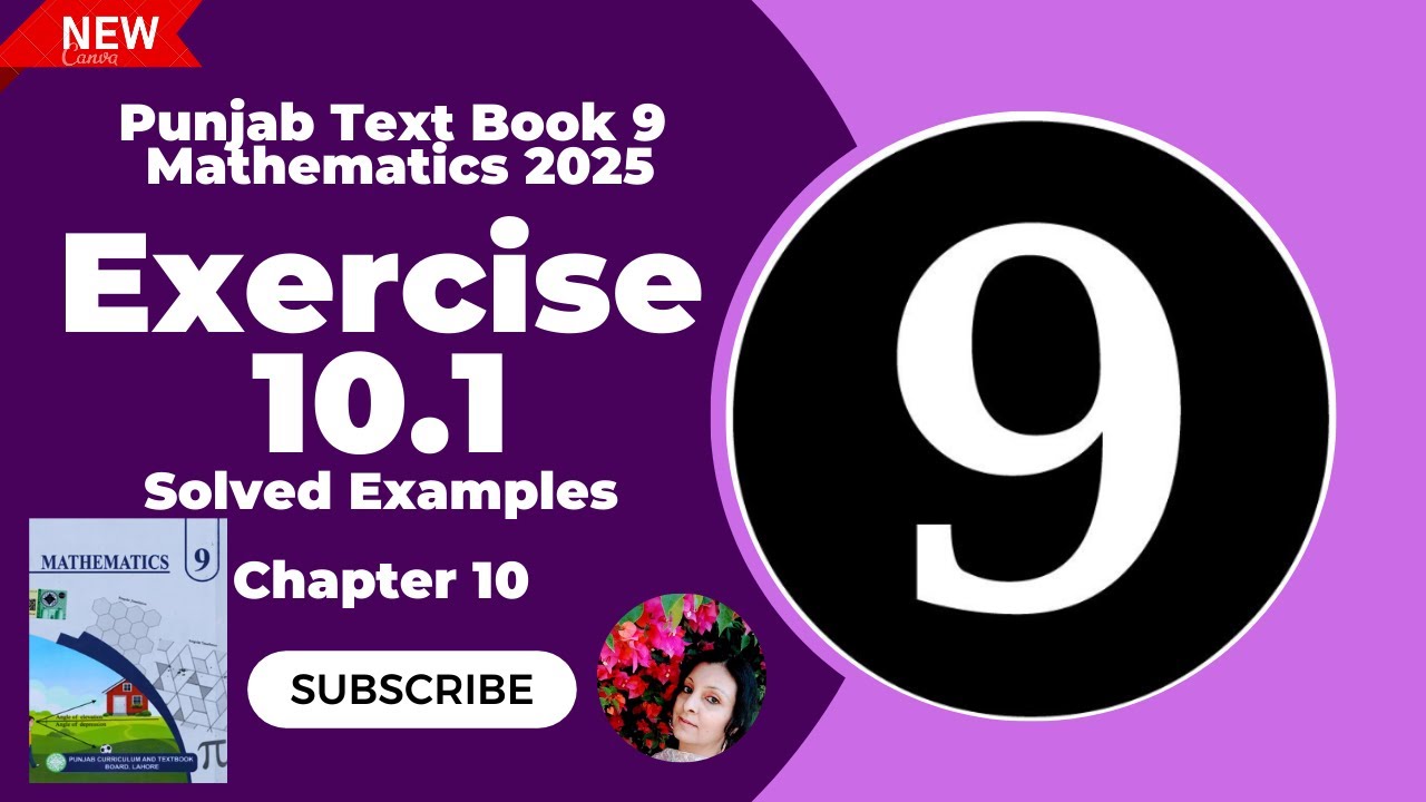 9th Class Math New Book 2025 Exercise 10.1 || Class 9 Math Chapter 10 ...