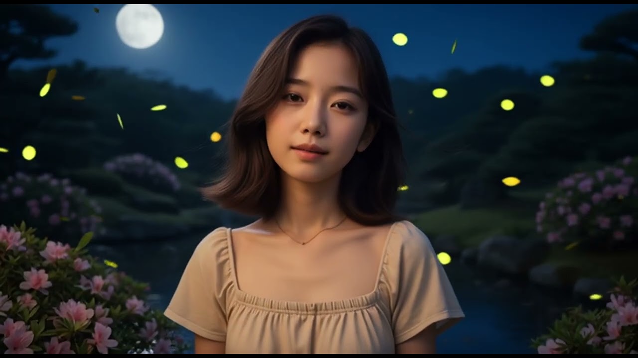 Japanese Night Music 🌙✨ A Quiet Moonlit Garden Dreamy Japanese
