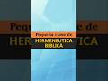 Pequeña clase ee hermenéutica bíblica - Palabras con varios significados según su contexto