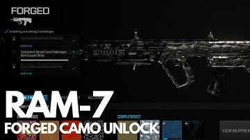 Unlocking the RAM-7 AR Forged Camo Challenge | Modern Warfare 3 Gameplay