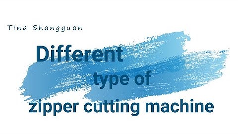 Zipper machine cutting machine