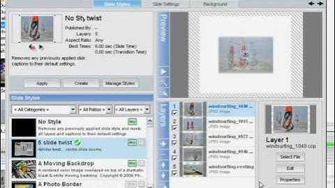 Managing slide styles ProShow Gold