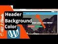How to change header background color in WordPress 2022 [ Updated ]