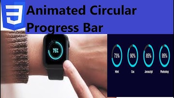 Responsive Animated Circular Progress Bar Using Html CSS  [ Hindi ]