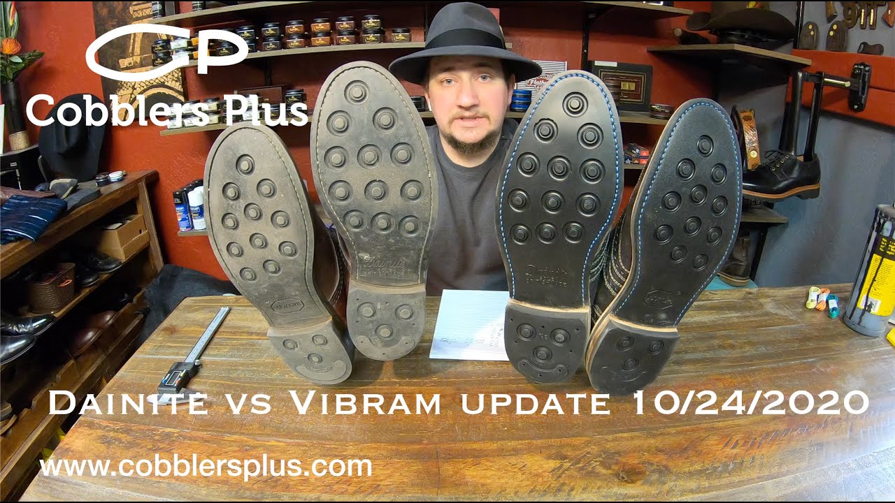 Dainite vs Vibram Eton Soles Testing Side by Side on Redwing 9042 Shoes 10/24/2020 YouTube