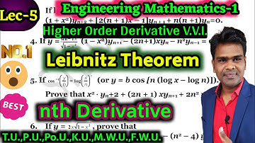 Lec-5 Leibnitz Theorem of nthe Derivative of Product of Two Function Higher Order Derivative Nepali