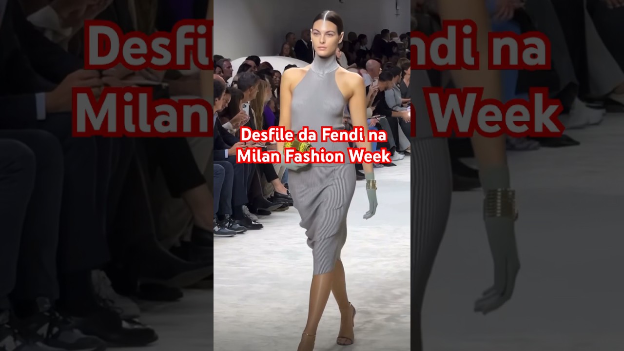 Desfile da Fendi na Milan Fashion Week #fashion #catwalk #runway