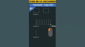 CAD in 60 Seconds | Copy Command in AutoCAD #shorts #autocad