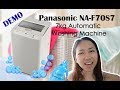 VLOG #19: How to use Panasonic NA-F70S7 Automatic Washing Machine / DEMO ♥ The Newbie Mommy ♥