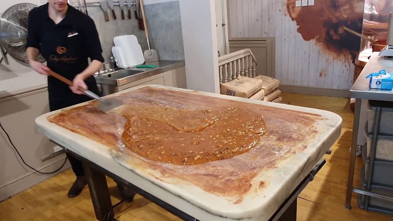 Oxford Fudge Kitchen Ltd. Pouring and making fudge YouTube