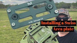 Installing a Swiss arca plate on a factory stock
