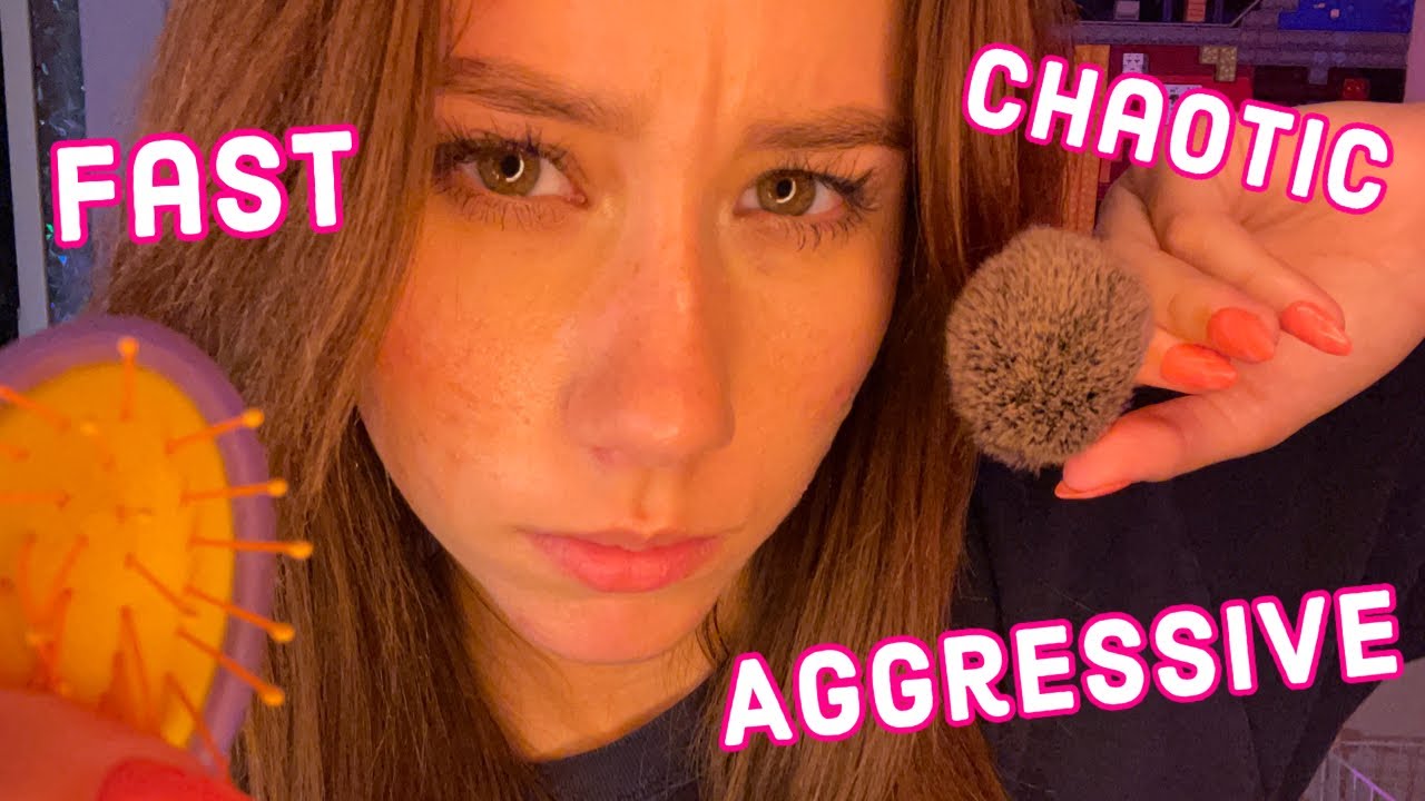 ASMR | fast, chaotic, and aggressive triggers (lofi)