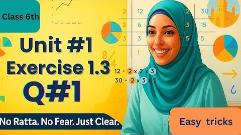 Class 6 Math |Ex 1.3 Q1|HCF by Prime Factorization method|  complete and easy solution
