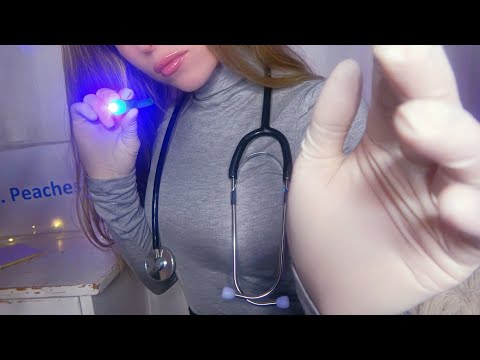 ASMR Sleep Doctor Roleplay (Light Treatment, Whispering, Stethoscope)
