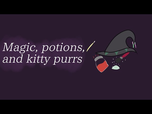 [ASMR] A witch and their kitty help you relax [NB4A, Wholesome, Purring]