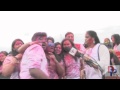 Participants at holi festival speaking to desiplaza tv at festival of holi