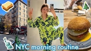 FESTIVE MORNING ROUTINE IN NYC!!!!