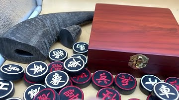 QUÂN CỜ SỪNG TRÂU ĐEN NGUYÊN KHỐI GIÁ TRỊ VÀ HỘP ĐỰNG - GIÁ XƯỞNG #1050K