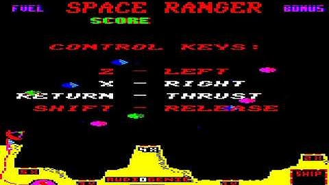 SPACE RANGER NOT 3D AUDIOGENIC 1986 ACORN BBC MICRO PROTON SPACE RESCUE ELEMENTS PANTHEON Bostjan Gr