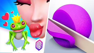 ASMR Slicing VS FrogPrince Rush - All Levels Gameplay Android,ios (Part 17)