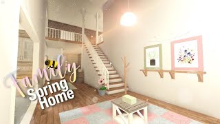 🐝CHEAP FAMILY SPRING HOME (30K) | Welcome to Bloxburg | Speedbuild