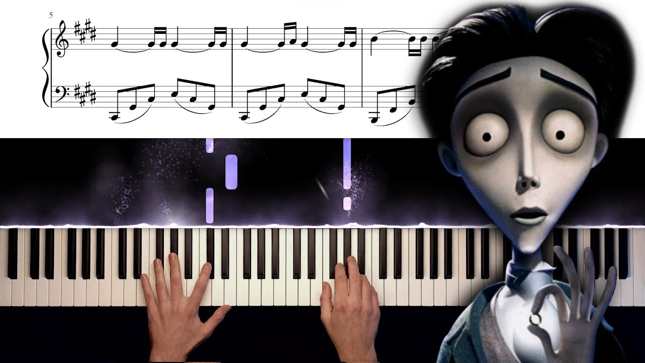 Corpse Bride - "Victor's Piano Solo" - Piano Sheet Music - YouTube