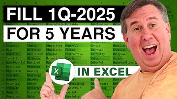 Excel - Filling Quarters and Years: Episode 1722