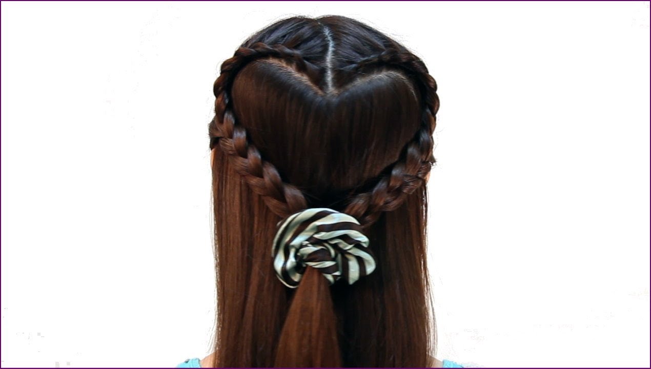 ハート型 編み込み Heart Shaped Braided Hair Youtube