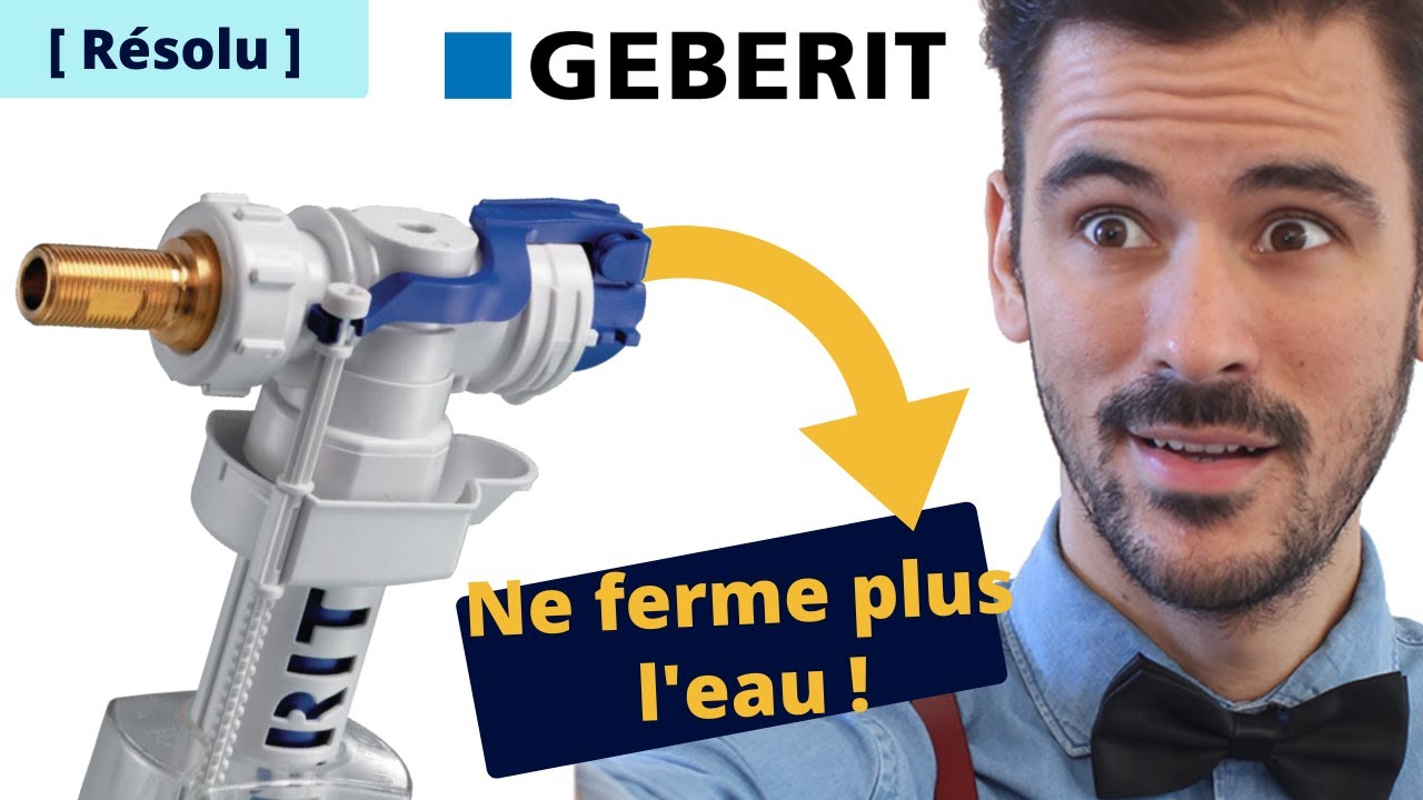 Mon robinet flotteur GEBERIT ne ferme plus l'eau ! Dépannage en live ! 