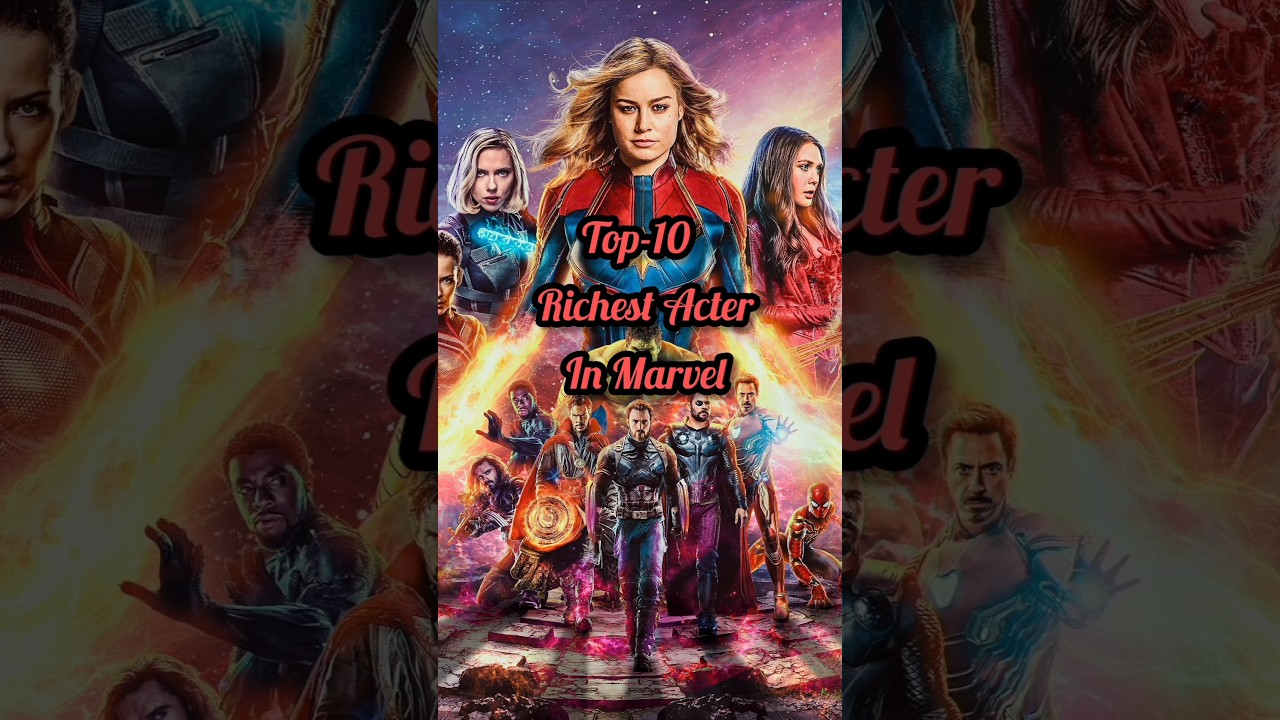 Top-10 Richest Acters in Marvel 😱🤯😱 
