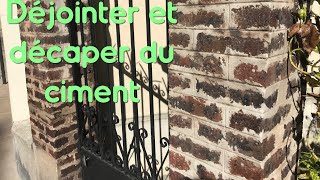 Dejointer Et Decaper Des Briques Dans Les Cas Difficiles Joints Ciment Youtube