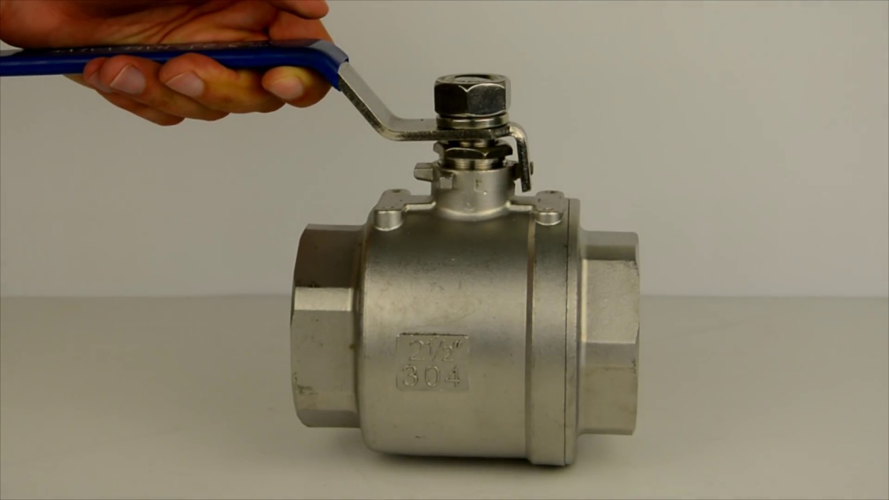 Кран Шаровый из нержавейки ДУ65 - YouTube