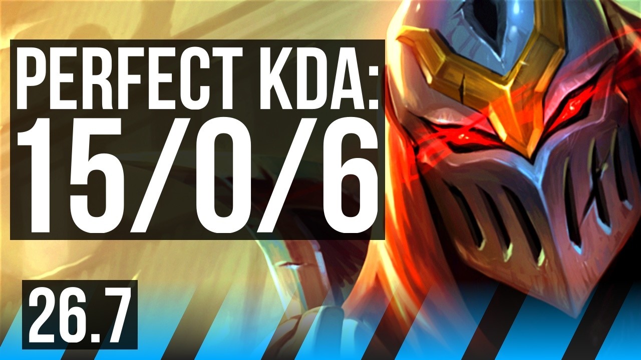 ZED vs YASUO (MID) | Perfect KDA: 15/0/6 | NA Master | 26.7 - YouTube