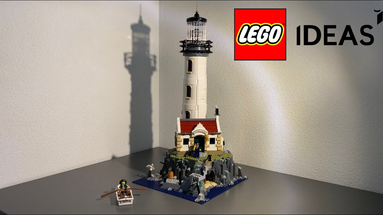 Lego ideas : Le phare motorisé (The motorised lighthouse) 