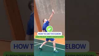 ❌ ✅ How to use the elbow  High Backhand