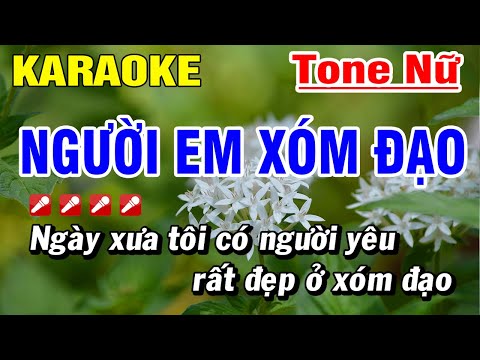 Người Em Xóm Đạo Karaoke - Tone Nữ - Nhạc Sống Hoài Phong Organ