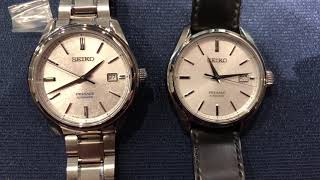 SEIKO SJE073/SARA015 and SARX055 comparison video 1: front side, Ultra HD  セイコー プレザージュ - YouTube