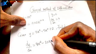 DIFFERENTIATION: General Method Of Differentiation | Derivatives | Calculus
